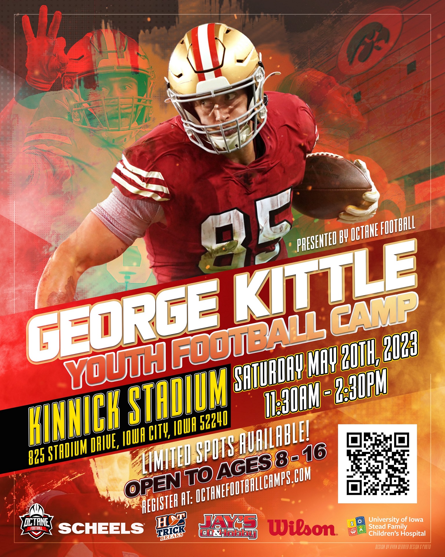 Kittle Youth Football Camp at Kinnick Stadium May 20 The Link